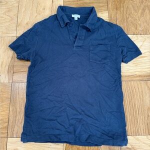 Sunspel Deep Blue Polo Shirt